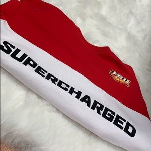 Red White Yellow Pullover Supercharged Hoodie